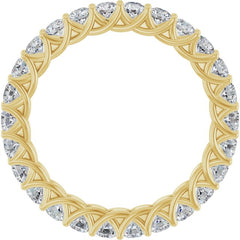 14K Yellow 1 3/8 CTW Lab-Grown Diamond  Eternity Band