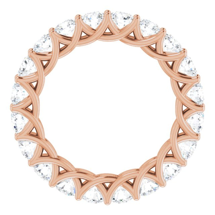 14K Rose 2 CTW Lab-Grown Diamond  Eternity Band
