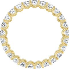 14K Yellow 1 3/8 CTW Natural Diamond Eternity Band Size 6.5