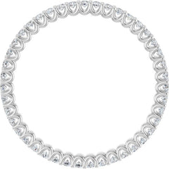 14K White 1 7/8 CTW Natural Diamond Eternity Band Size 6