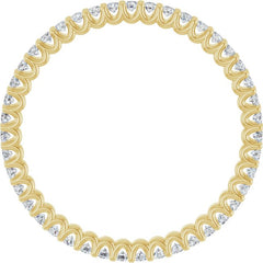 14K Yellow 1 7/8 CTW Natural Diamond Eternity Band Size 6.5