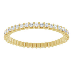 14K Yellow 1 7/8 CTW Natural Diamond Eternity Band Size 7