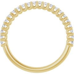 14K Yellow 1/4 CTW Natural Diamond Anniversary Band