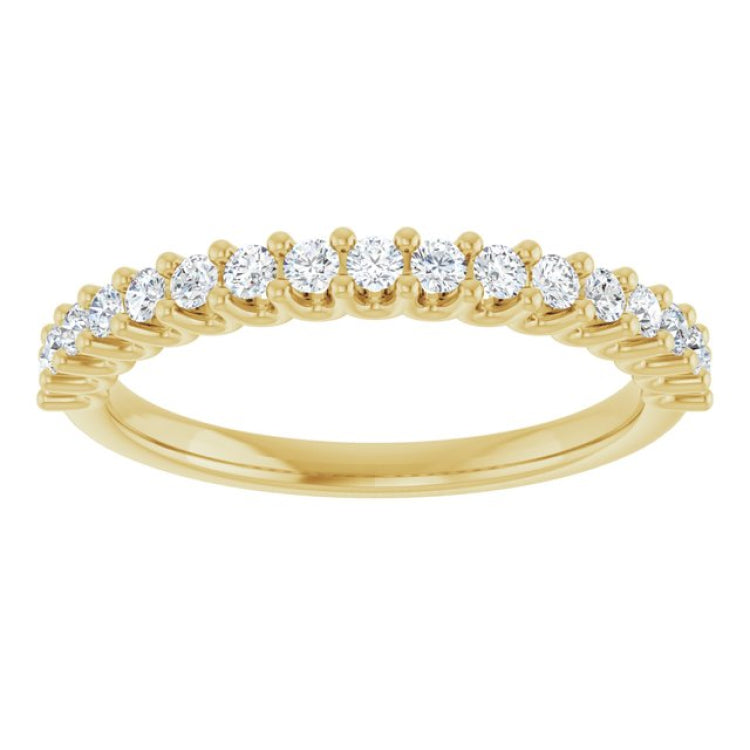 14K Yellow 1/3 CTW Natural Diamond Anniversary Band