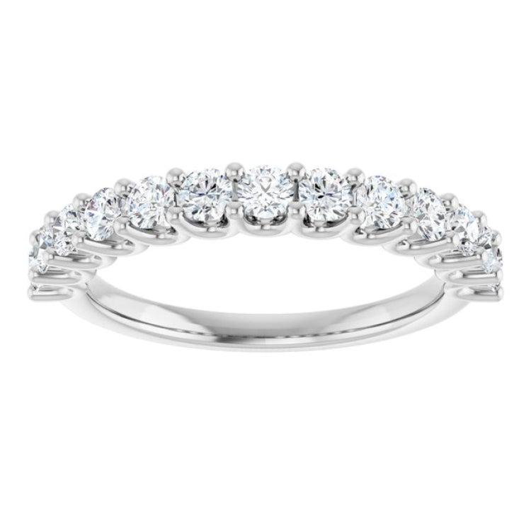 14K White 3/4 CTW Natural Diamond Anniversary Band