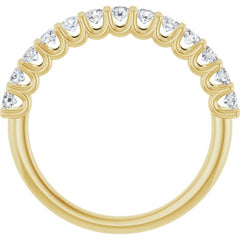 14K Yellow 5/8 CTW Natural Diamond Anniversary Band
