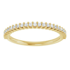 14K Yellow 1/5 CTW Natural Diamond Anniversary Band