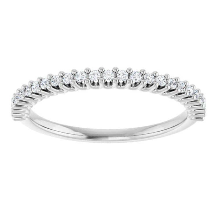 14K White 1/5 CTW Natural Diamond Anniversary Band