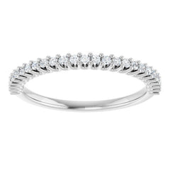 Platinum 1/5 CTW Natural Diamond Anniversary Band