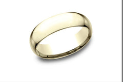 14K 6mm Size-12 Wedding Band