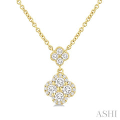 .50CTRDDM CLOVER STATION NK YG 14K-G*