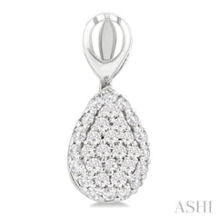 .33CTRDDM PR SHAPE MINI PAVE ER WG10K-S*