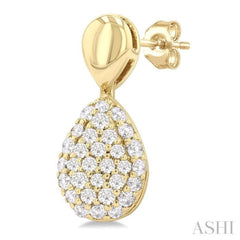.33CTRDDM PR SHAPE MINI PAVE ER YG10K-S*