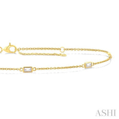 .25CTBGDM BG STATION BRACELET YG 14K-G