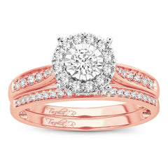 14K 0.50ct Diamond Cluster Ring