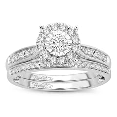 14K 0.50ct Diamond Cluster Ring