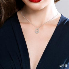 10K 0.06ct Diamond G-initial Necklace