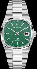 Bulova Men's Olive-Dial Sapphire-Crystal Watch