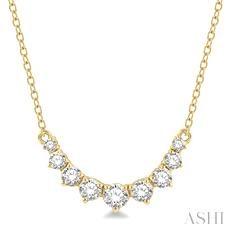 14k 0.25ct Diamond Smiley Necklace