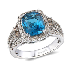 14k-Honey-Gold 2.00CT-Costa Smerald-Emerald 1.16-Chocolate-&-Nude Diamond-Ring