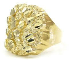 10K Gold Nugget Ring
