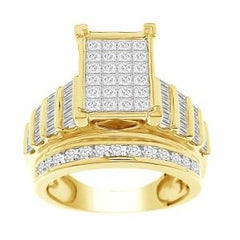 10K 1.50ct Diamond Cluster Ring