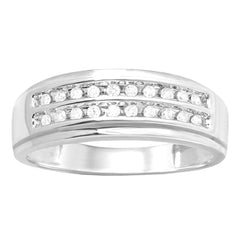 14K 0.50ct Diamond Channel-Set Wedding-Band