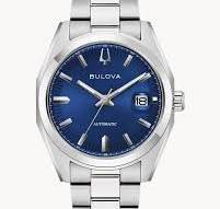 Mens Bulova Watch Suyveyor M W Br Bl Auto