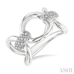 925 0.10Ct Diamond Fashion Ring