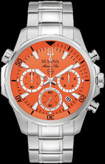 Bulova Marine-Star Chronograph Mens Watch-Orange