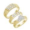 10K 1.50CT DIAMOND TRIO SET