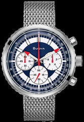 Bulova Chronograph- C Mens-Watch Silver-Tone