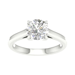 14K 2.00ct H-Color/VS-Clarity Lab-Diamond Round-Ring