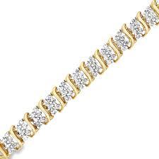 10k 3.00ct-Diamond Fashion Bracelet