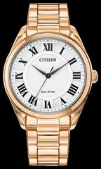 Citizen Eco-Drive Roman-Dial Gold-Tone Watch