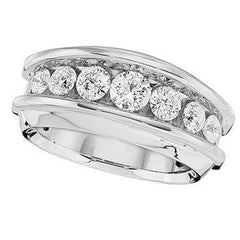 10K 0.75ct Diamond Channel-Set Wedding-Band