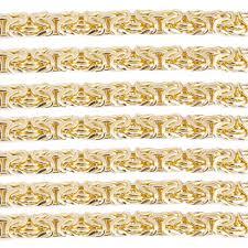 10K 9.5mm 26" S  Byzantine Chain