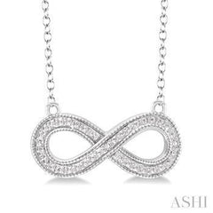 925 0.03Ct Diamond Infinity Pendant