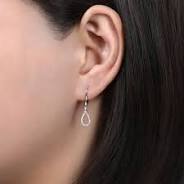 14K 0.30ct Diamond Hoop Earrings