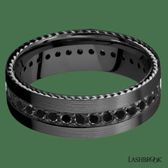 ZIRCONIUM  ENTERNITY DIAMONDS BAND