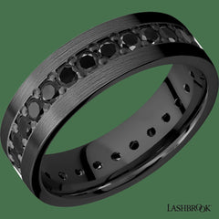 ZIRCONIUM  ENTERNITY DIAMONDS BAND