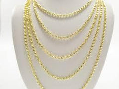 10K 6mm 24" Moon-cut Chain