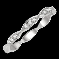 14K 0.10ct Diamond Stackable Bands