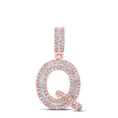 10k .50ct-Diamond "Q" Initial Pendant