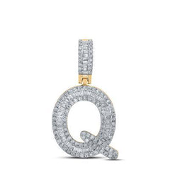 10k .50ct-Diamond "Q" Initial Pendant