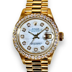 Men's 36mm 18K 3.00CT Diamond  Oyster-Perpetual-Band -Watch