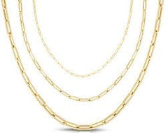 10K 3mm 22" S Paper-clip Chain