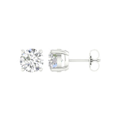 14K 1.25ct Diamond Solitaire Round-Earrings