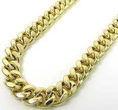 10K 5mm 24"H  Miami-Cuban Chain