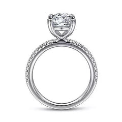 14K 0.18ct-Diamond 3.43CZ Semi-Mount